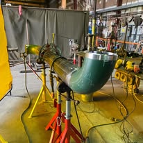 Large diameter pipe spool fabrication for a commercial plumbing project in Boynton Beach